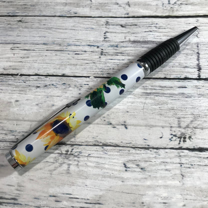 Polka Dot Sunflower Ballpoint Pen