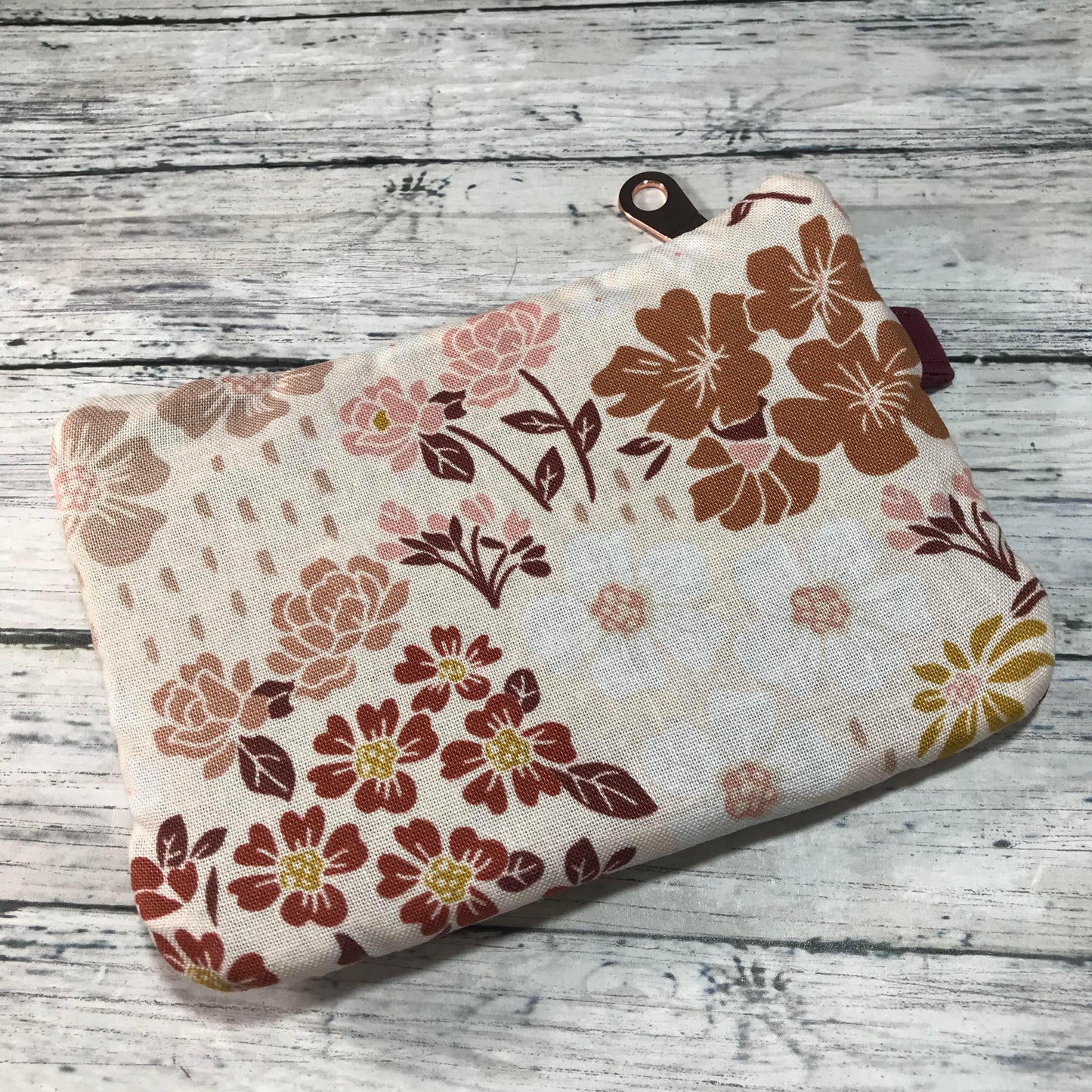 Blush Floral Pattern Mini ID Keeper