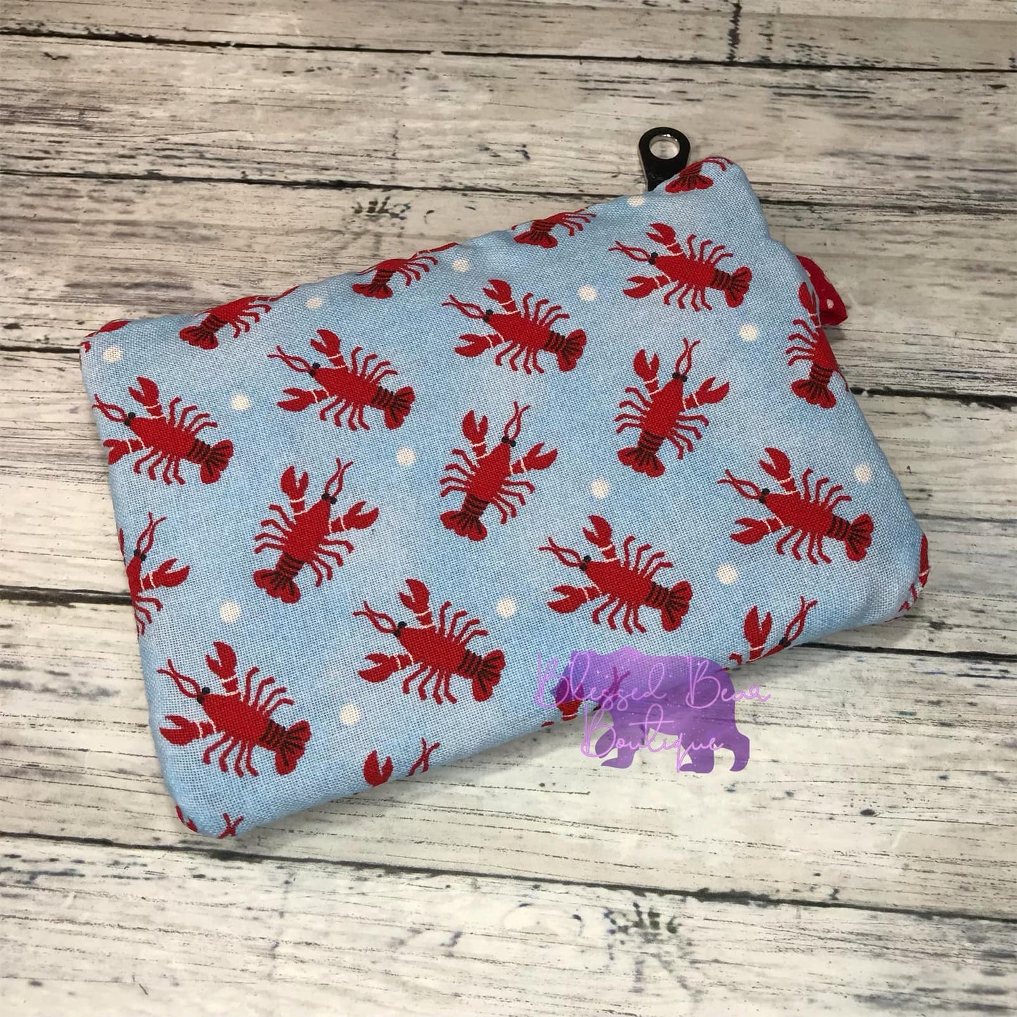 Crawfish Patterned Mini ID Keeper
