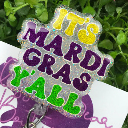 It's Mardi Gras Y'all Badge Reel
