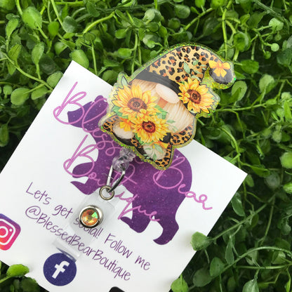 Sunflower Gnome Badge Reel