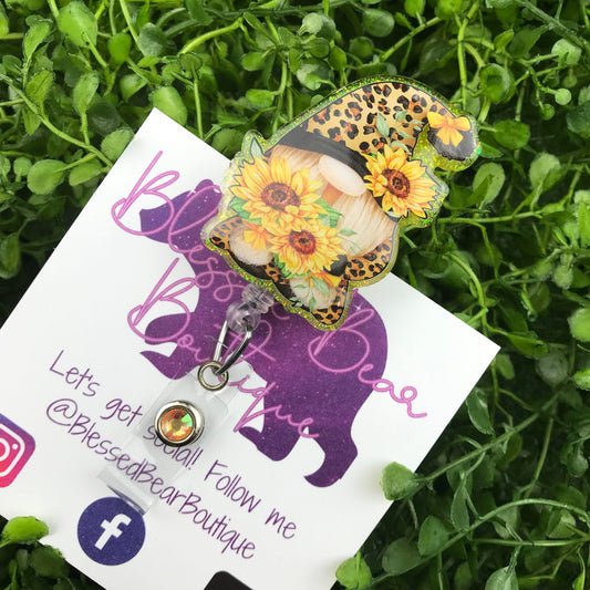 Sunflower Gnome Badge Reel