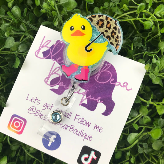 Rainy Day Duck Badge Reel