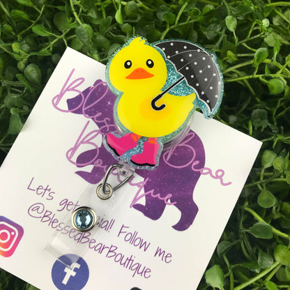 Rainy Day Duck Badge Reel