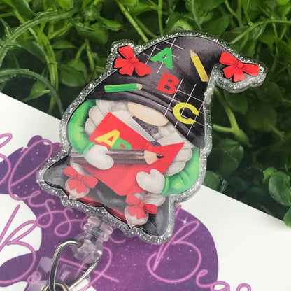 Teacher Gnome Badge Reel