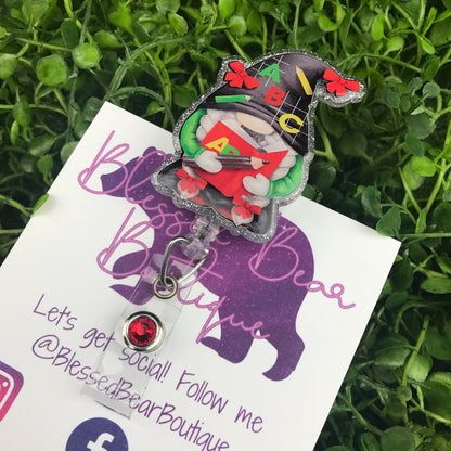 Teacher Gnome Badge Reel