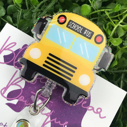 School Bus Badge Reel