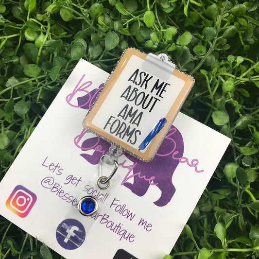 Ask Me About AMA Forms Badge Reel
