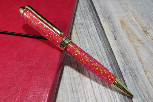 Pink Color Shifting Glitter Ballpoint Pen - Blessed Bear Boutique