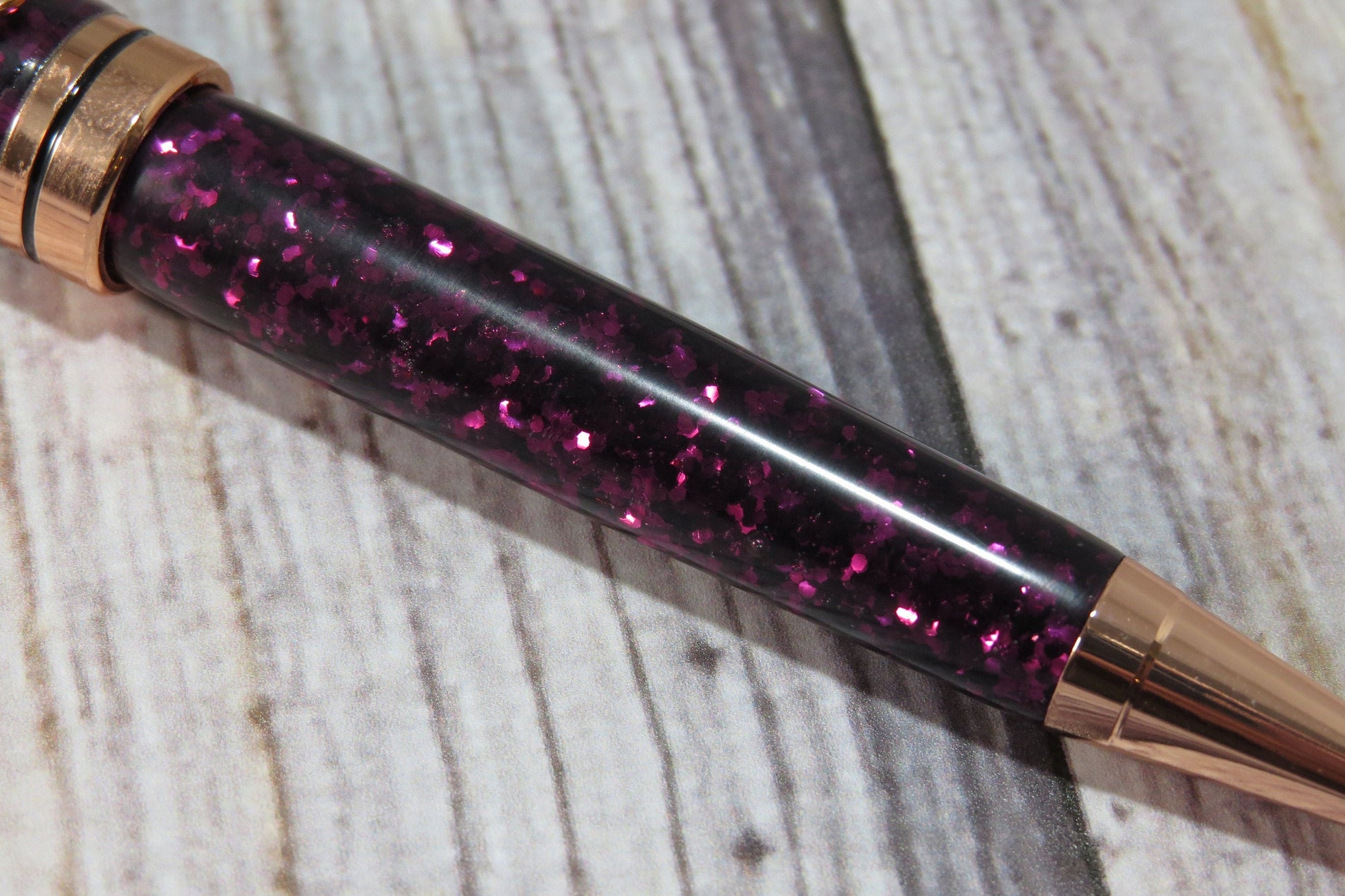 Maroon Glitter Ballpoint Pen - Personalization Optional - Blessed Bear Boutique