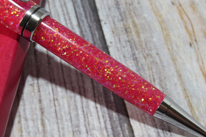 Pink Color Shifting Glitter Ballpoint Pen - Personalization Optional - Blessed Bear Boutique