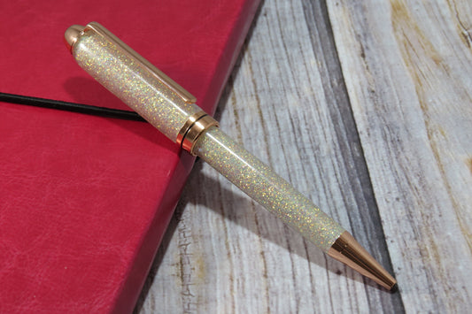 Champagne Glitter Ballpoint Pen - Personalization Optional - Blessed Bear Boutique