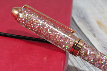 Rose Gold Glitter Pen - Personalization Optional - Blessed Bear Boutique