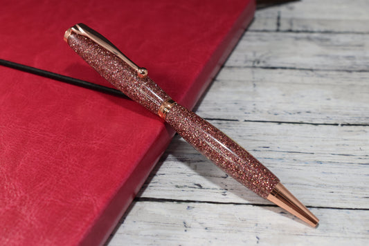 Rose Gold Glitter Pen - Personalization Optional - Blessed Bear Boutique