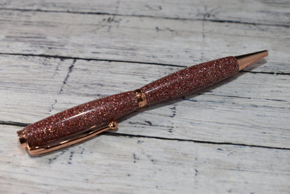 Rose Gold Glitter Pen - Personalization Optional - Blessed Bear Boutique