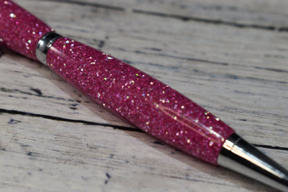 Pink Glitter Ballpoint Pen - Personalization Optional - Blessed Bear Boutique