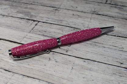 Pink Glitter Ballpoint Pen - Personalization Optional - Blessed Bear Boutique