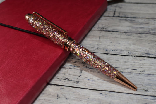 Rose Gold Glitter Mix Ballpoint Pen - Personalization Optional - Blessed Bear Boutique
